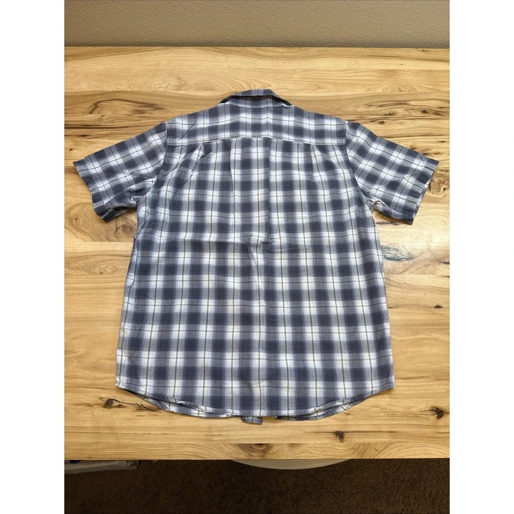 Carhartt 104175 Men's Original Fit Midweight Grayish Plaid Shirt Size Medium - Picture 5 of 5